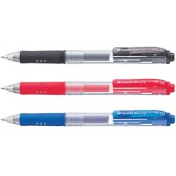 Pentel stylo bille encre à gel hybrid gel grip k157, rouge