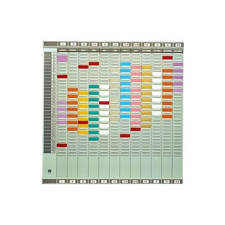 Nobo planning annuel professionel français (l)660 x (h)645mm