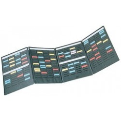 Nobo mini planning portable, pour fiches en t, indice 1,5,