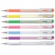 Pentel stylo roller à encre hybrid gel grip k118l, blanc