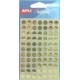 Agipa pastilles de signalisation, rondes, autocollantes, or