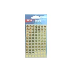 Agipa pastilles de signalisation, rondes, autocollantes, or