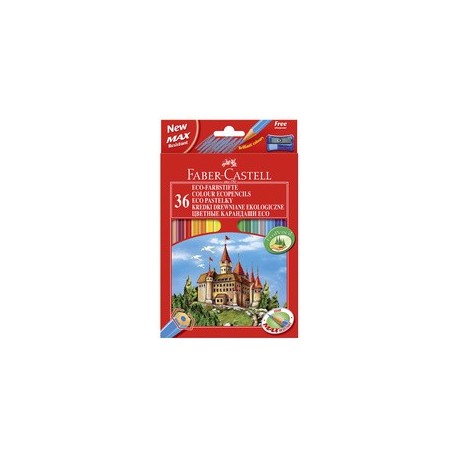 Faber-castell hexagonal-buntstifte eco, 36er kartonetui