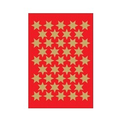 Herma sticker de noël "étoiles", 10 mm, doré,