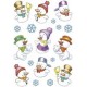 Herma stickers de noel decor "bonhommes de neige"
