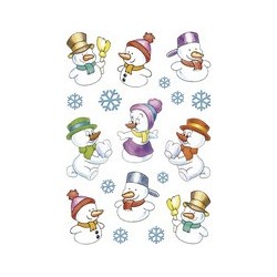 Herma stickers de noel decor "bonhommes de neige"