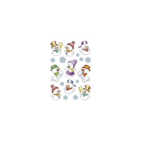 Herma stickers de noel decor "bonhommes de neige"