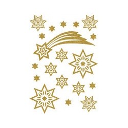 Herma weihnachts-sticker magic "sterne", glittery