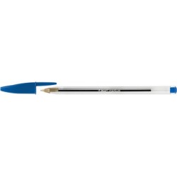 Bic stylo à bille cristal original, couleur d'encre: bleu