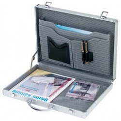 Alumaxx attaché-case "minor", en aluminum, argenté, maniable