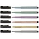 Faber-castell tuschestift pitt artist pen, grün metallic
