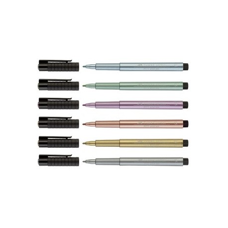 Faber-castell tuschestift pitt artist pen, grün metallic