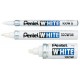 Pentel marqueur permanent blanc x100w, pointe ogive - 2,9 mm