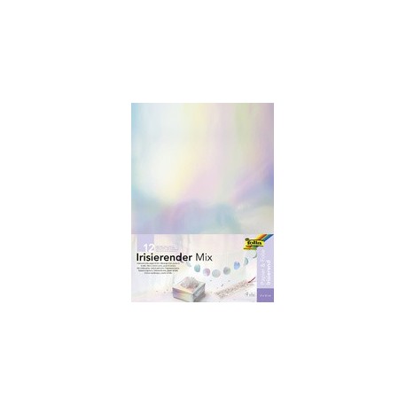 Folia assortiment de papier irisé, 250 x 350 mm