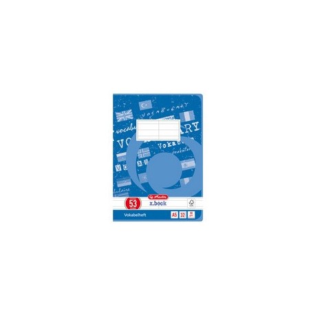 Herlitz cahier de vocabulaire x.book, a5, 2 colonnes,