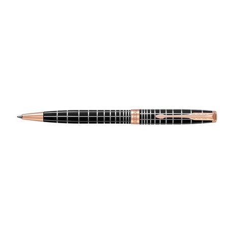 Parker stylo à bille sonnet ciselé argent violet p.g.t.