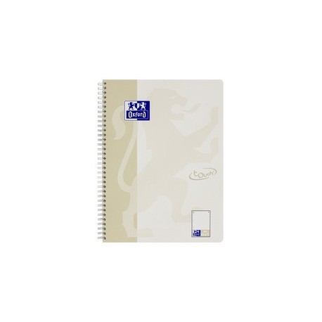 Oxford cahier touch, a4+, quadrillé, 160 pages, jaune soleil