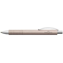 Faber-castell stylo à bille essentio aluminium, noir