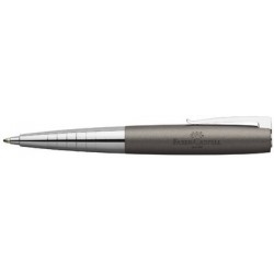 Faber-castell stylo à bille loom metallic, gris