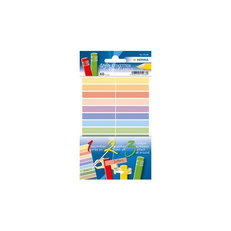 Herma  étiquettes pour crayons home, 46 x 10 mm, couleurs