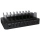Logilink station de chargement usb, 10 ports, 66 watt, noir