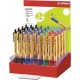 Stabilo stylo à bille rétractable, présentoir carton de 32