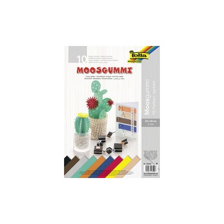 Folia mousse en caoutchouc, 200 x 290 mm, 10 feuilles