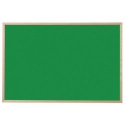 Bi-office tableau noir, bois naturel, 800 x 600 mm, vert