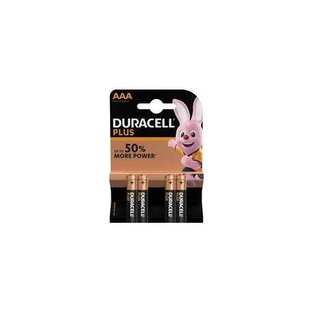 Duracell piles alcaline "plus power", micro aaa, 12+4