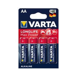 Varta pile alcaline "longlife max power", mignon, (aa)