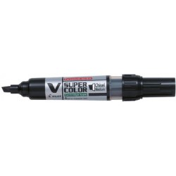 Pilot marqueur permanent v super color, pointe biseautée (LOT DE 10)
