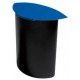 Han insert corbeille à papier moon, 6 l, couvercle, bleu (LOT DE 5)
