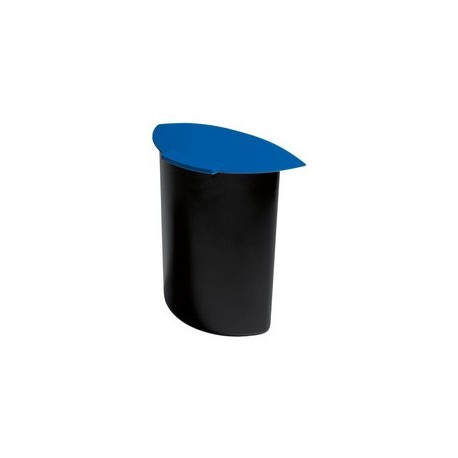 Han insert corbeille à papier moon, 6 l, couvercle, bleu (LOT DE 5)