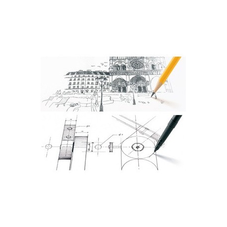 Canson papier bristol, a4, 250 g/m2, blanc (LOT DE 250)