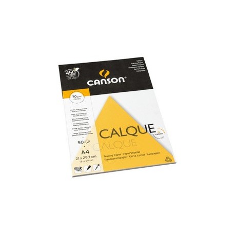 Canson bloc papier calque, a3, 90 g/m2