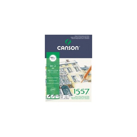 Canson bloc papier dessin "1557", a3, 180 g/m2, 30 feuilles