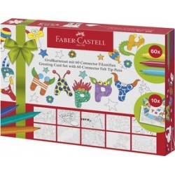 Faber-castell feutre de coloriage connector pen, kit cartes