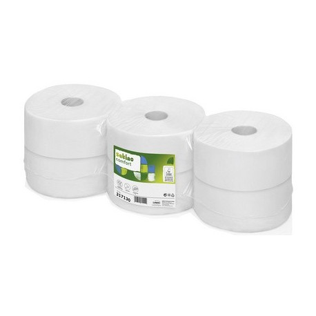 Satino by wepa papier toilette en grands rouleaux, 380 m (LOT DE 6)