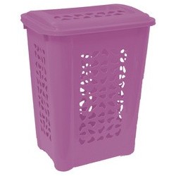 Keeeper panier à linge "per" avec couvercle, 60 l, gris