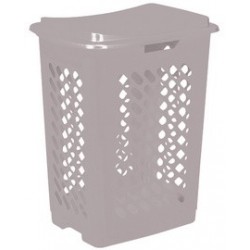 Keeeper corbeille à linge "piet", couvercle, 60 l, gris