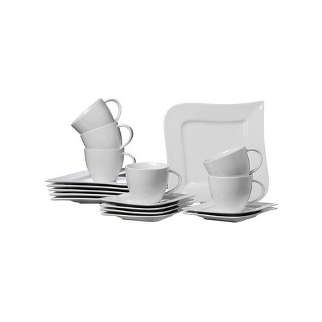 Via by r & b service de table melodie, porcelaine, 18 pièces