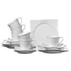 Via by r & b soucoupe pour tasse "sinfonia", en porcelaine (LOT DE 6)