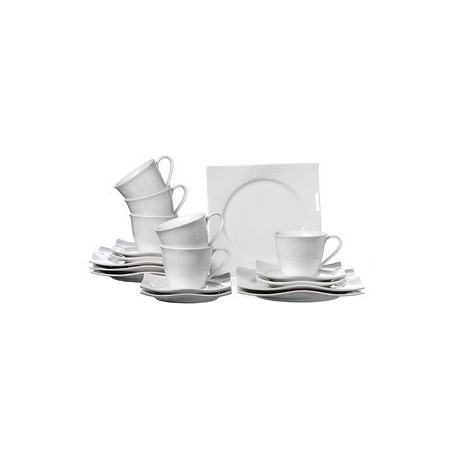 Via by r & b soucoupe pour tasse "sinfonia", en porcelaine (LOT DE 6)