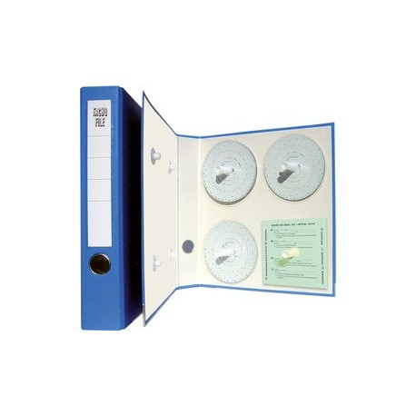 Rnk verlag classeur pour disques à diagramme, bleu