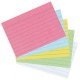Herlitz fiches bristol, a8, ligné, assorti