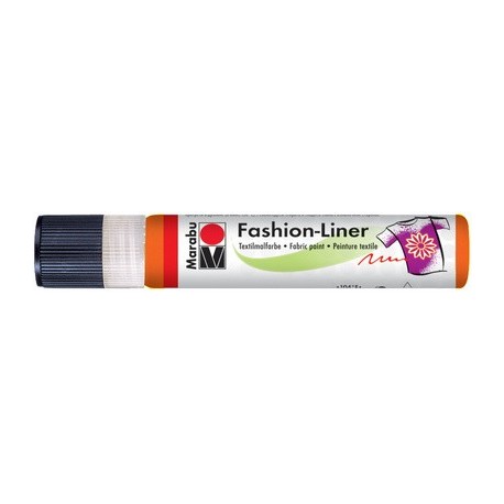 Marabu peinture textile "fashion-liner", orange rouge, 25 ml