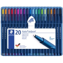 Staedtler stylo à bille triplus ball 437 m, étui de 4