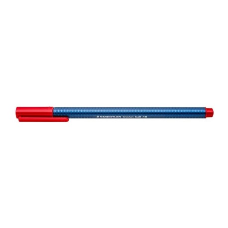 Staedtler stylo à bille triplus ball 437 xb, rouge