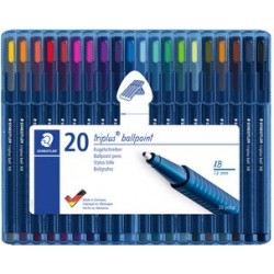 Staedtler stylo à bille triplus ball 437 xb, étui de 4