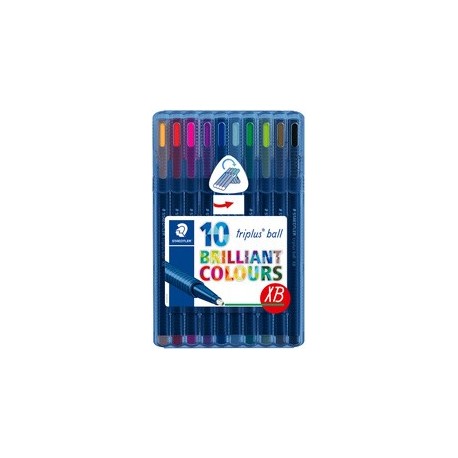 Staedtler stylo à bille triplus ball 437 xb, étui de 6